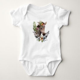Baby Zebra mit dem Tod von Blume Baby Strampler