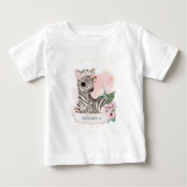 *~* Baby Zebra Name Kinderzimmer Jungle Sweet Girl Baby T-shirt (Vorderseite)