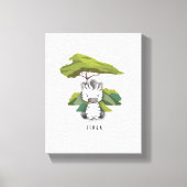 Baby Zebra Safari Canvas Print Leinwanddruck (Vorderseite)