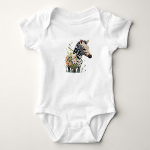 Baby-Zebra Süßer Safari-Tier-Body Baby Strampler