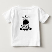 Baby Zebra T-shirt (Rückseite)