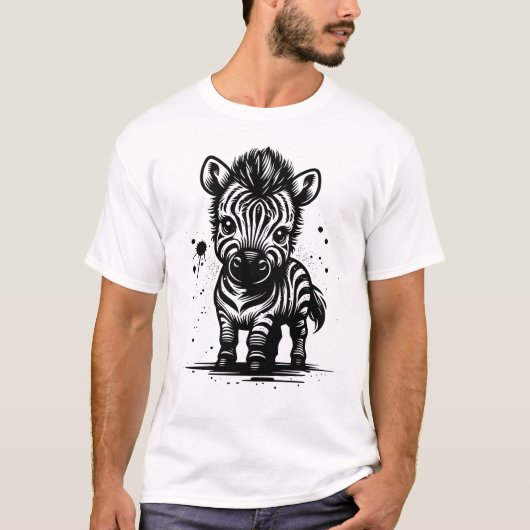 Baby Zebra T-Shirt (Vorderseite)