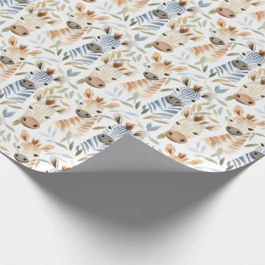 Baby zebras geschenkpapier (Ecke)