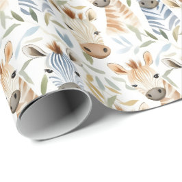 Baby zebras geschenkpapier
