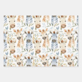 Baby zebras geschenkpapier set (Vorderseite 3)
