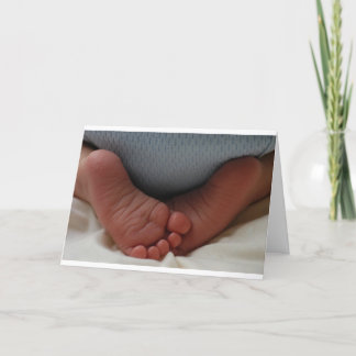 Baby-Zehen Ankündigung