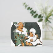 Baby-Zehen Postkarte (Stehend Vorderseite)