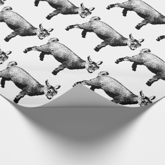 Baby-Ziege Geschenkpapier (Ecke)