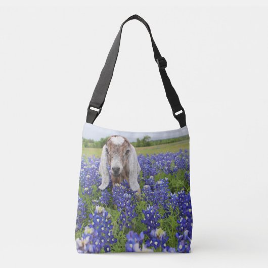 Baby-ZiegeBluebonnet Crossbody Tasche (Vorderseite)