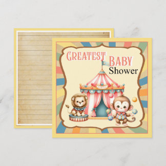 Baby-Zirkus Dankeskarte