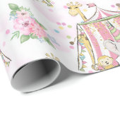 Baby-Zirkus-Elefant-Zelt Geschenkpapier (Rolleneckpunkt)