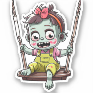 Baby Zombie Swinging Aufkleber