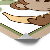 Baby Zoo Affe Jungle Tiermauer Art Print 8X10 Poster (Ecke)