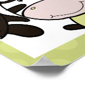 Baby Zoo Animals Giraffe Zebra Lion Set 3 Poster (Ecke)