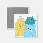 Baby Zoo Animals Magnet (Vorderseite/Rückseite)