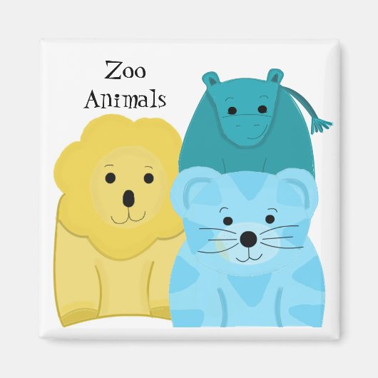 Baby Zoo Animals Magnet (Vorne)