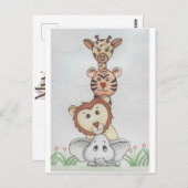 Baby Zoo Animals Postkarte (Vorne/Hinten)