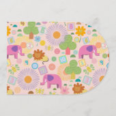 Baby Zoo wrapping paper Einladung (Vorderseite)