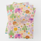 Baby Zoo wrapping paper Geschenkpapier Set (Beispiel)