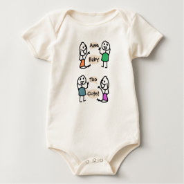 Baby zu Niedlicher Bio Bodysuit von RoseWrites Baby T-shirt