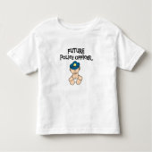 Baby-Zukunft-Polizeibeamte Kleinkind T-shirt (Vorderseite)