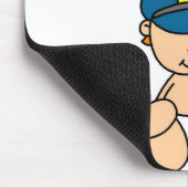 Baby-Zukunft-Polizeibeamte Mousepad (Ecke)