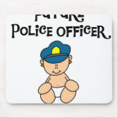 Baby-Zukunft-Polizeibeamte Mousepad (Vorne)