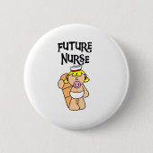 Baby-zukünftige Krankenschwester Button (Vorderseite)