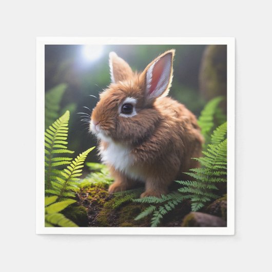 Baby Zwarf Bunny Rabbit, Serviette (Vorderseite)