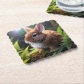 Baby Zwarf Bunny Rabbit, Untersetzer (angewinkelt)