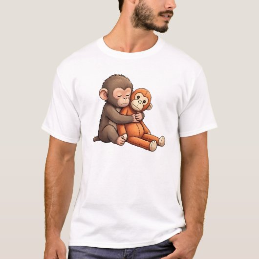 Babyäffchen Punch Design T-Shirt (Vorderseite)