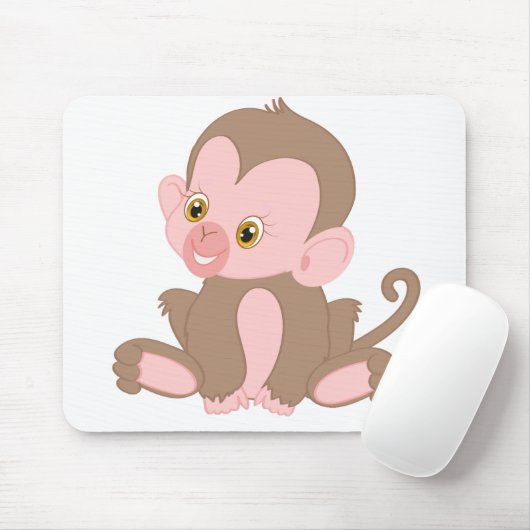 Babyaffe lächeln mousepad (Mit Mouse)