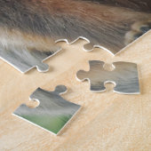 Babyaffe mit seiner Mutter Puzzle (Seite)