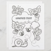 Babyanimals-Farbbuchseite (Vorne/Hinten)