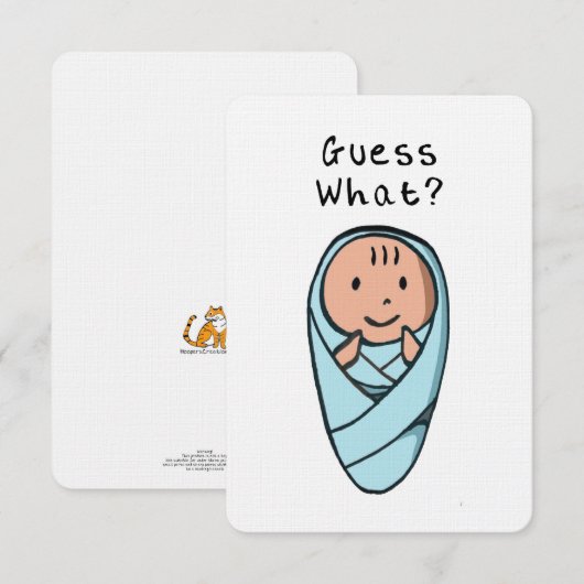 Babyankündigung (Vorne/Hinten)