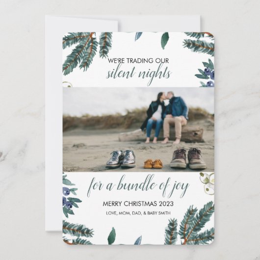 Babyankündigung Einladung (Vorderseite)