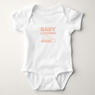BabyAnkündigung Ladebalken WerdendeMutter Schwange Baby Strampler