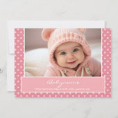 Babyankündigung ODER Geburtstagskarte Ankündigung (Vorderseite)