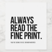 Babyankündigung Wein Labels, Großeltern Geschenke Weinetikett (Einzelnes Label)