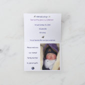 Babyankündigung: Willkommen auf der Erde Ankündigung (Innenseite)