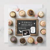 Babyankündigungskarte für das lustige Backen Einladung (Vorderseite)