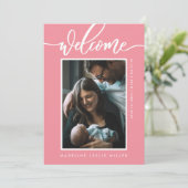 BABYANMELDUNG Fügen Sie Ihr Foto hinzu (Stehend Vorderseite)