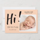 BABYANMELDUNG Fügen Sie Ihr Foto hinzu (Vorderseite)