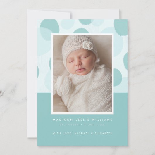 BABYANNOCEMENT Minimalistisch Abstrakt Ankündigung (Vorderseite)