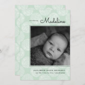 BABYANNOCEMENT Minimalistisches Design (Vorne/Hinten)