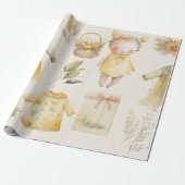 Babyartikel mit gelbem Uringehalt Geschenkpapier (Ungerollt)