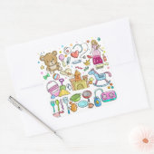 Babyartikel Quadratischer Aufkleber (Umschlag)