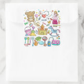 Babyartikel Quadratischer Aufkleber (Tasche)