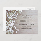 Babyatmung Save the Date Ankündigungspostkarte (Vorne/Hinten)