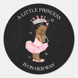 Babyaufkleber für die afrikanische Prinzessin Runder Aufkleber